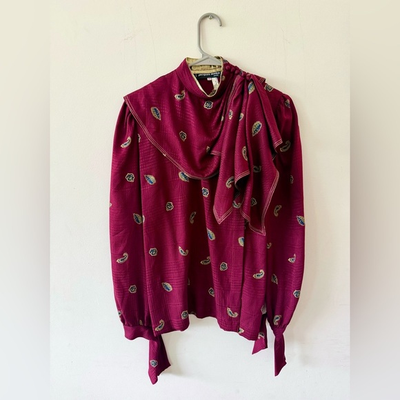 jacques molko paris Tops - Vintage Silk Jacques Molko Blouse, made in Paris, eu size 38, us medium